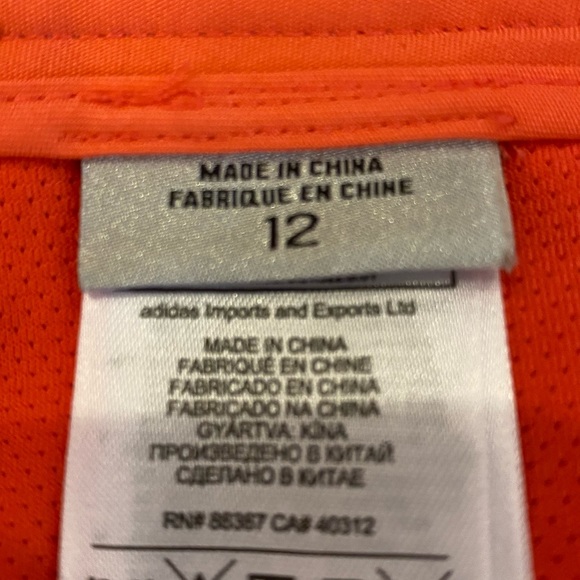 adidas ClimaCool Skort Purple Orange Floral / Lightweight / Pockets / Size 12 - Picture 11 of 16